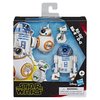 STAR WARS Galaxy of Adventures R2-D2, BB-8, D-O Action Figure 3 Pack, 5" Scale Droid Toys with Fun Action Features, Kids Ages 4 & Up