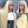 Resore 613 13x6 Lace Front Wig Human Hair 200 Density Straight Blonde Lace Front Wigs Human Hair 28 Inch Full & Thick 613 HD Lace Frontal Wig Human Hair Pre Plucked with Baby Hair for Women