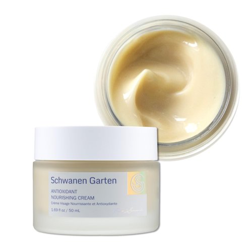 Schwanen Garten Nourishing Cream 1.69oz / 50ml - Night Repair Cream, Organically grown & Handpicked ingredients, Intense Moisturizing, Vegan, Clean beauty, Korean skincare