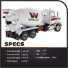 Diecast Masters Western Star 4700 SFFA Concrete Mixer Truck- White | Tandem With Mixer | 1:50 Scale Model Semi Trucks | Diecast Model by Diecast Masters 71035