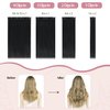 HUAYI Black Clip in Hair Extensions Real Human Hair 16 Inch 120g #1 Jet Black Hair Extensions Clip ins Human Hair Natural Hair Extensions Clip in Full Head 7pcs