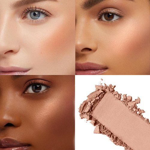 FV Long Lasting Powder Blush, Lightweight Smooth & Blendable Blush for Cheeks, High Buildable Color Blush Powder, Transfer-Resistant Shimmer Finish Cheek Makeup (Nude Shimmer, 0.17 OZ)