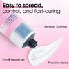 AIMEILI Solid Nail Glue Gel for False Nail Tips Fake Nails, Strong Adhesion Nail Gel Glue for Nail Extension Soft Gel Nail Tips