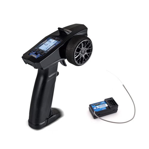 havcybin Turbo Racing P32 91803G-C 2.4G 4CH RC Remote and Receiver Controller LCD Display with Waterproof Radio Transmitter for RC Car Boat (91803-C)