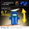 P.M.I. Among Us Action Figure | One of Four 6.7-Inch-Tall Collectibles | Among Us Toys and Playable Mini Toys | Blue Ghost in The Chop-Chop Shiny Knife Hat with Hidden Hat and Hands | Kids’ Toys