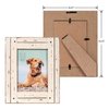 Prinz Homestead 5x7 Antique White Picture Frame, Distressed Wood Photo Frames, Two-Way Easel, Tabletop or Wall-Mounted