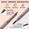 XINGXYUEL Eyebrow Stamp Stencil Kit for Women with Eyebrow Pomade,Waterproof Eyebrow Pencil,24 Eyebrow Stencils,Eyebrow Razor,Eyebrow Brush,Brow Pomade Eyebrow Pen Set for Eyebrows Makeup-Dark Brown
