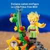PANTASY Le Petit Prince Starlight Lamp Building Block Set-Creative DIY Model with Minifigure & Dust Cover Adults and Kids Premium Building Blocks for Home Decor