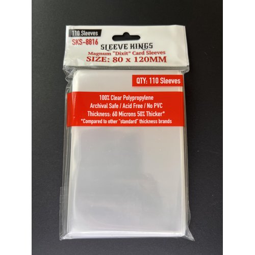 Sleeve Kings Magnum Dixit Card Sleeves (80x120mm) - 110 Pack, 60 Microns