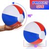 ArtCreativity 16" Patriotic Beach Balls for Kids (Pack of 12) Inflatable Summer Toys for Boys and Girls, Decorations for Hawaiian, July 4th Pool Party Favors