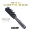 Kent AH10G Airhedz Pro Narrow Pin Hair Brush (Fat Pin, Grey)