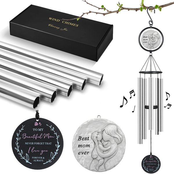 Gifts for Mom from Daughter, Son - Birthday Gifts, Thank You Gifts for Mom, Perfect Present for Mothers of All Ages, 36” Outdoor Wind Chimes