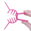 Hot Pink Hair Stick Hair Holder Clincher Clip Chopstick Look