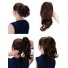 CAISHA 14" Wavy Clip On Ponytail With Butterfly Clip Hairpiece Heat-resistant Synthetic Fibres Blonde Mix H60D