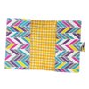 Colorful Zigzag Pattern Printed Canvas Passport Holder Cover Case WAS_11