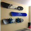 Mind and Action Solid Aluminum Snowboard Rack,Ski Wall Mount Display,Home and Garage Snowboard Storage (1 Pair)