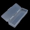 Lokyango 4 Pieces Plastic Storage Personal Box for Nail, Nail Implement Storage Box Organizer Case Manicure Tool Box for Nail Pedicure Supply Tools (clear)
