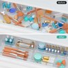 WOWBOX 6 Pack Clear Drawer Organizer Set, Acrylic Drawer Storage Trays, Storage Bins for Makeup, Cosmetics, Jewelries, Utensils, Gadgets, Office