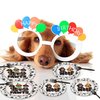 EUOYUFO 96PCS Dog Plates and Napkins Party Supplies Dachshund Birthday Party Decorations Weiner Dog Decor Lets Pawty Dog Themed Disposable Tableware Set Serve 24 Guests