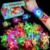 24 Pack LED Light Up Fidget Spinner Bracelets Party Favors for Kids 4-8 8-12, Glow in The Dark Party Supplies, Birthday Gifts, Treasure Box Toys for Classroom, Goodie Bags Stuffers