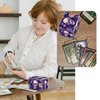 Strong Magnet Card Case Deck Box Mtg Card Box Playing Card Box Magic Deck Box Tcg Up to 200 Cards Creative Pattern Trading Card Storage Box for Collectible Card Games, Purple Skulls And Roses