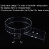 lasenersm 1 Piece Clear Acrylic Headband Display Stand Single Headband Holder Hairband Display Stand Hair Hoop Holder Acrylic Headband Organizer, Transparent