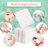 Noverlife 444PCS Makeup Cotton Pads, Facial Eye Makeup Remover Pads, Natural Premium Square Cotton Puff, Double-Side Save Water Soft Gentle Makeup Tools