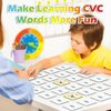 Aizweb CVC Word Match Game,Memory Game, 60 Pcs Toddler Card Games for Kids Ages 3 4 5 6,Phonics Games Flash Cards for Preschool Kindergarten Learning Activities,Educational Toys Homechool Supplies