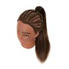 RYHAIR 30 Inch 20% Real Human Hair Mannequin Head Cosmetology Manikin Manican Doll Practice Head with Stand for Training Styling Braiding Curling Cutting Display