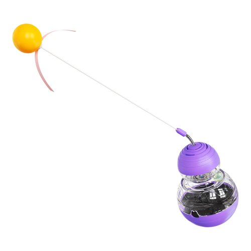 HYCNPTD Catnip Ball Interactive Cat Toy Pet Supply Swaying Slow Feeder Cat Bowl Indoor Treat Puzzle Toys