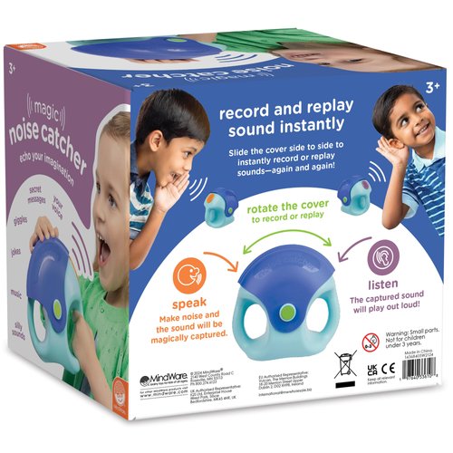 MindWare Magic Noise Catcher - Toy Voice Recorder, Best Birthday Gift for 3 Year olds &Up to Record Messages for Friends & Family