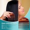 KAHEM Handmade Small Wide Tooth Comb for curly hair, Daily Hair Care Detangler Comb for Long and short Hair, Pocket Size, Unbreakable, 3.14Inch