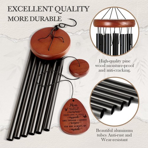 SteadStyle Memorial Gifts for Loss of Mom - Loss of a Mother Sympathy Gifts, Memorial Wind Chimes,Bereavement Gifts,in Memory of Loved One Gifts