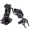 Mechanical Arm, 6DOF Robot Arm, Full Metal Programmable Robot Mechanical Arm Clamp Claw Kit, Desktop Manipulator Robot with Feedback of Servo Parameter, Industrial Robot Parts