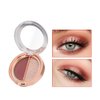 Timipoo Double color eye shadow, high pigment eye makeup palette, matte shimmer metal eye shadow powder, waterproof and durable color eye shadow (03#Rose powder)