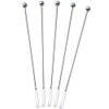 20 pcs Stainless Steel Coffee Beverage Stir Sticks Cocktail Stirrers Drink Swizzle Stick 7.4" Swizzle Stick Picks Tools