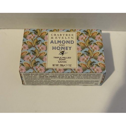 Generic CrabtreeEvelyn Almond & Honey Triple Milled Soap Bar 7 oz, beige