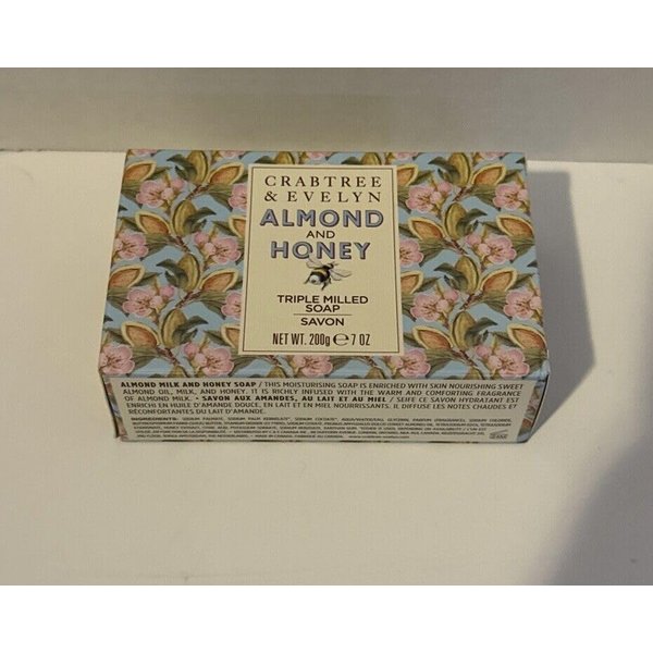 Generic CrabtreeEvelyn Almond & Honey Triple Milled Soap Bar 7 oz, beige