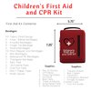 Portable First Aid Kit for Kids with CPR Shield - Ideal for Home, Car, School, Camping, and as a Travel First aid kit. Latex-Free Bandages – Children First Aid Guide by The Life Safety Pro