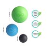 RAD Rounds/Set of 3 Massage Balls/Eco Friendly Silicone/for Jaw, Hands and Plantar Fasciitis Myofascial Release, Mobility and Recovery