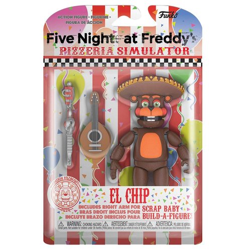 Funko Action Figure: Five Nights at Freddy's (FNAF) Pizza Sim: El Chip Collectible - FNAF Pizza Simulator - Collectible - Gift Idea - Official Merchandise - for Boys, Girls, Kids & Adults
