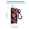 HEYSKAY Lip Balm Holder Sleeves Keychain Chapstick Elastic Sleeves (Floral patterns)
