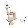 Miniature Cat Climbing Tower DIY Assembly, Cat Figurine Playset, Dollhouse Cat Tree, Unique and Eye Catching with Adorable Cat Tree, Cat Climbing Frame Dollhouse Toys
