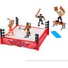 Mattel WWE Knuckle Crunchers Rebound Ring Playset, Includes 2.5-inch Seth Rollins Action Figure with Crunching Joints, Accessories & Flex Mat Technology