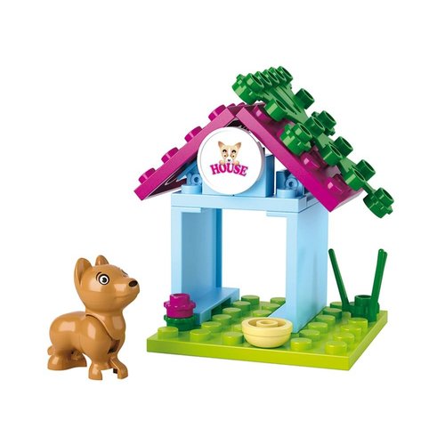 Sluban M38-B0513 Dog House, Multi-Colors