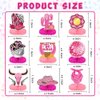 IADIUENOG Cowgirl Honeycomb Centerpieces Western Rodeo Birthday Party Let's Go Girls Centerpiece for Tables 9pcs Disco Cowgirl Bachelorette Party Toppers Party Supplies