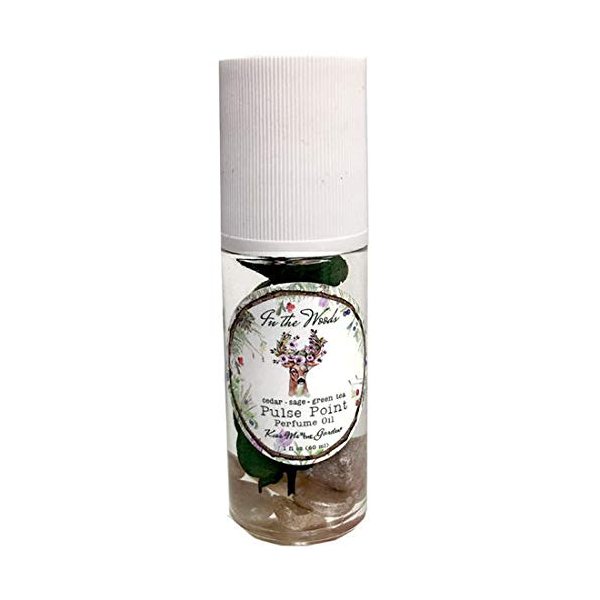 In the Woods Cedar Sage Green Tea Pulse Point Perfume Oil Roll On 1 Fl oz
