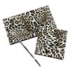 Leopard Empty Makeup Magnetic Palette with Spatula and Metal Stickers 2pcs Palettes Set 18 Colors and 9 Colors Empty Magnetic Makeup Palette (Leopard Grain)