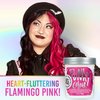 Punky Flamingo Pink Semi Permanent Conditioning Hair Color, Non-Damaging Hair Dye, Vegan, PPD and Paraben Free, Transforms to Vibrant Hair Color, lasts up to 40 washes, 3.5oz