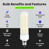 Feit Electric Specialty 6.5 Watts LED Light Bulb with 75-Watt Equivalent, Dimmable T4 Bulb, 750 Lumens, 9 Yrs. Leftime, 5000K Daylight, Pack of 1 - BP75MC/850/LED